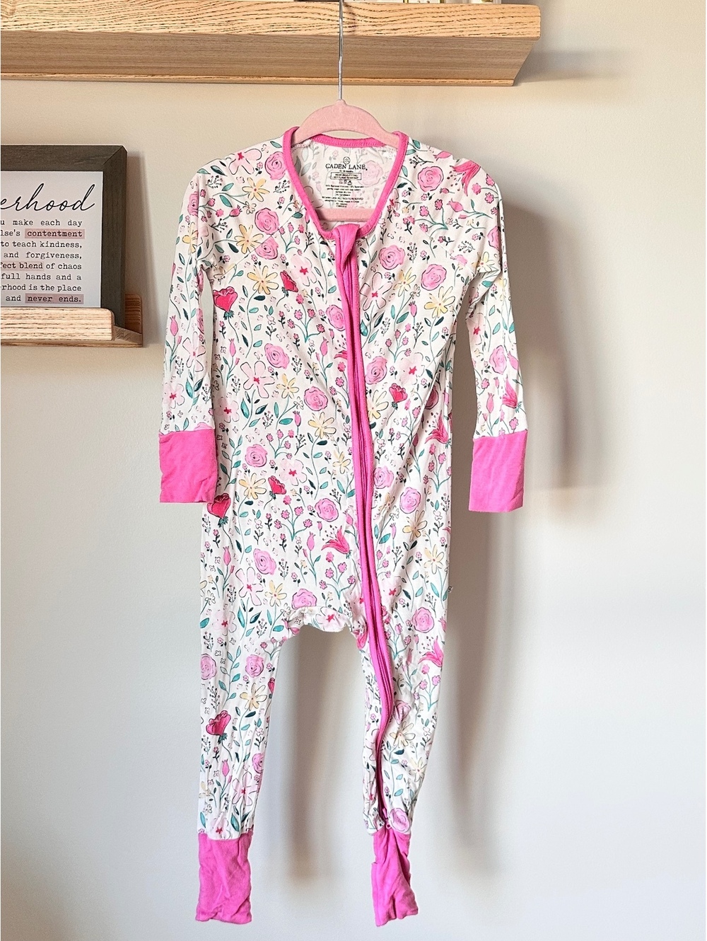 Caden Lane Bamboo Zippy Sz 12-18m